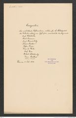 k.k. naturhistorisches Hofmuseum, Intendanzakten 1885-1896 (Hauer), Aktenzahl Z.356.c/1888, Seite 1